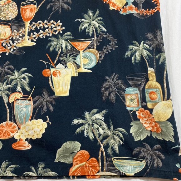 Pierre Cardin Tropical Shirt Button Down Shirt Party Short sleeve Margarita top - Picture 3 of 8